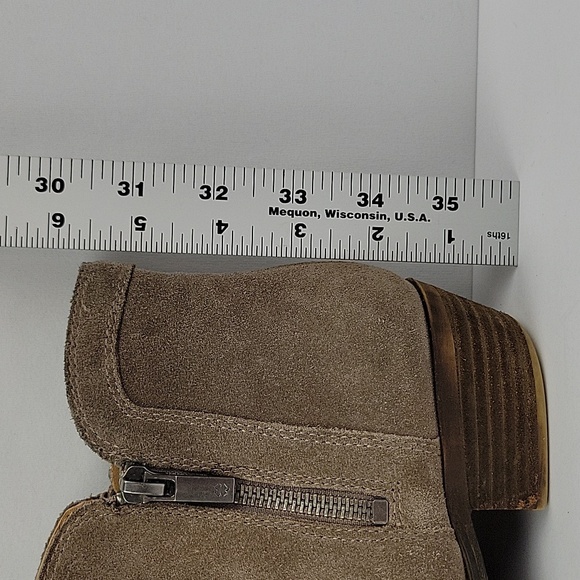 Lucky Brand Breah Boho Chic Ankle Boot Tan Taupe Size 8 - Picture 13 of 16